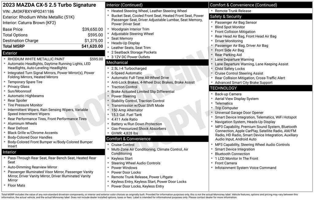 Used 2023 MAZDA CX-5 Signature image 35