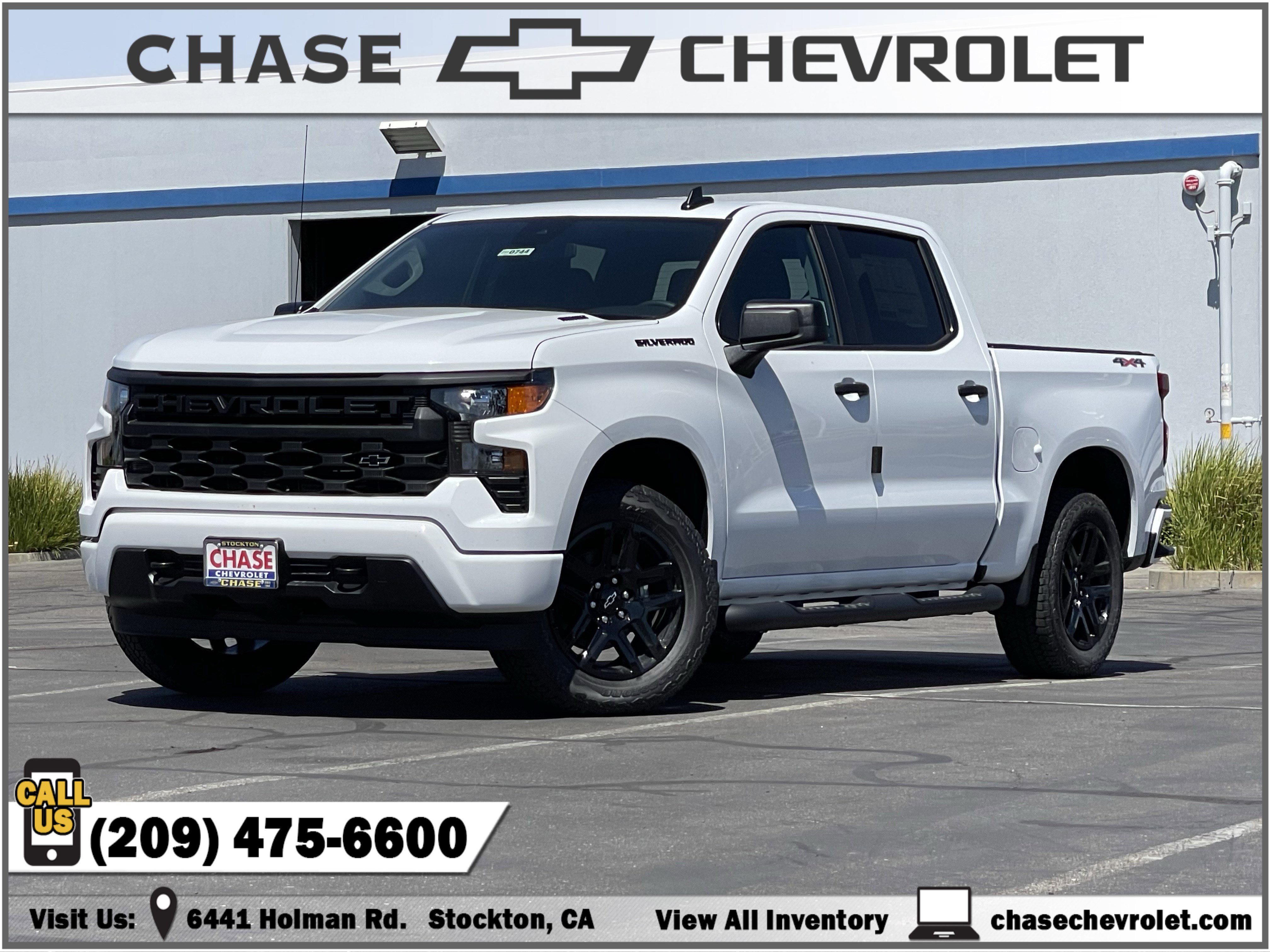 New 2025 Chevrolet Silverado 1500 Custom w/ Turbomax Blackout Package