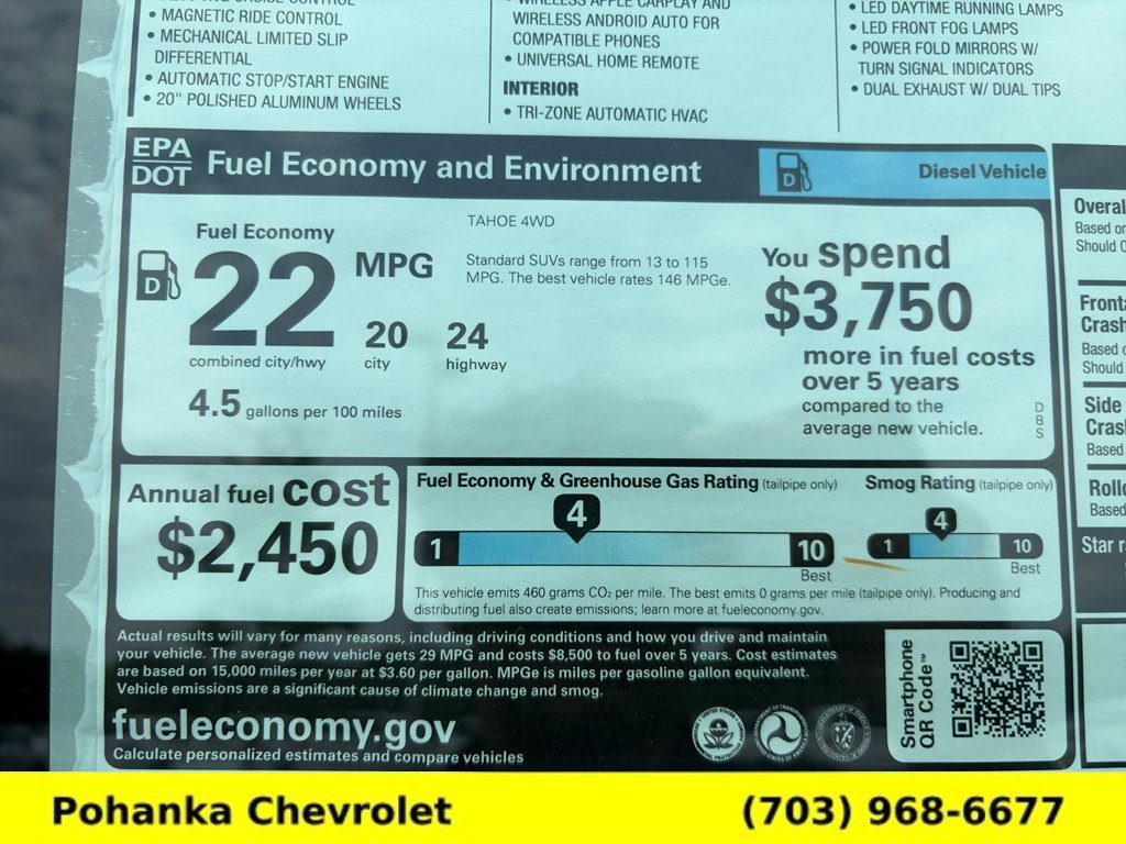New 2026 Chevrolet Tahoe Premier w/ Sun And Tow Package AWD/4WD image 39