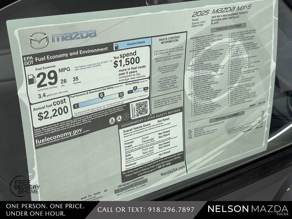 New 2025 MAZDA MX-5 Miata Grand Touring image 19