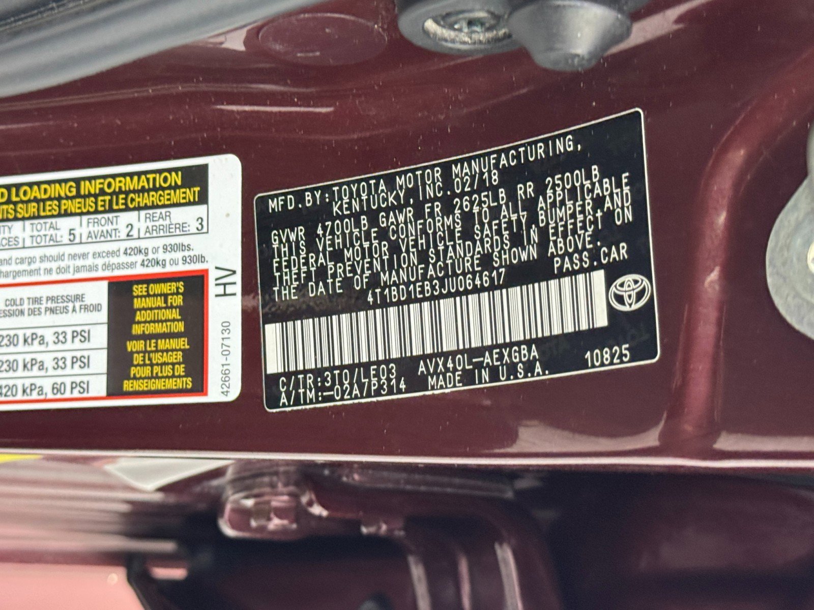 Used 2018 Toyota Avalon XLE Premium image 47