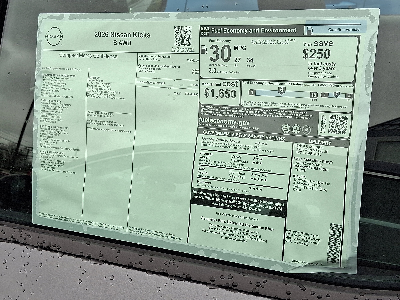 New 2026 Nissan Kicks S image 7