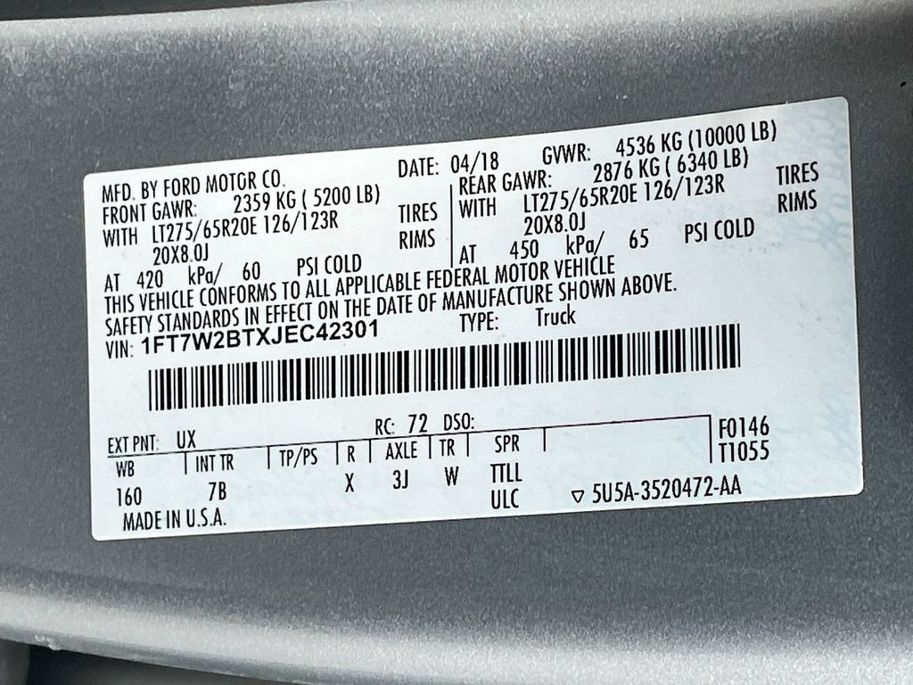 Used 2018 Ford F250 Platinum w/ Platinum Ultimate Package AWD/4WD image 34