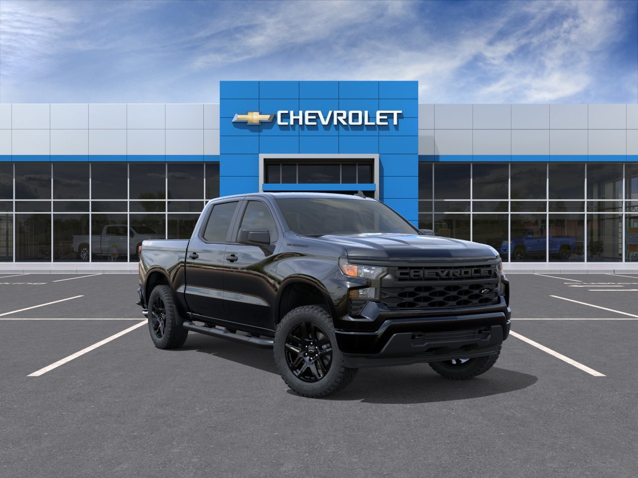 New 2026 Chevrolet Silverado 1500 Custom w/ Turbomax Blackout Package AWD/4WD image 25