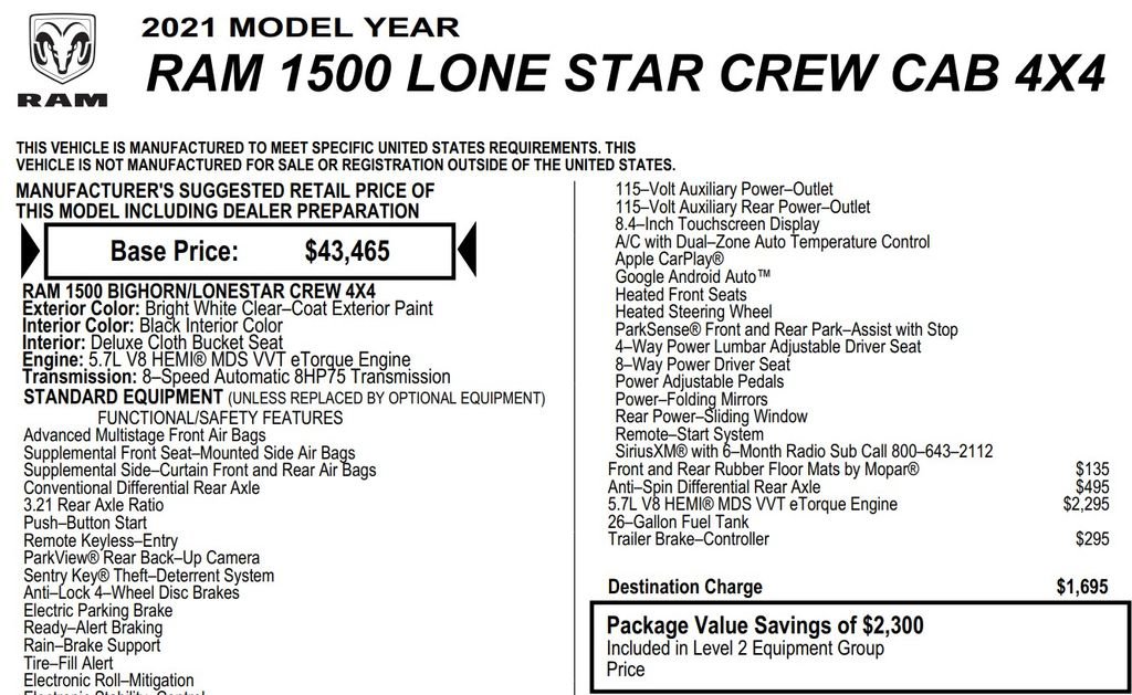 Used 2021 RAM 1500 Lone Star AWD/4WD image 18