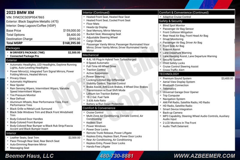 Used 2023 BMW XM w/ M Driver's Package AWD/4WD image 3