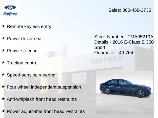 Used 2016 Mercedes-Benz E 350 4MATIC Sedan image 25