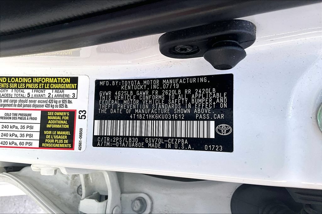 Certified 2019 Toyota Camry XSE w/ Driver Assist Package FWD image 18