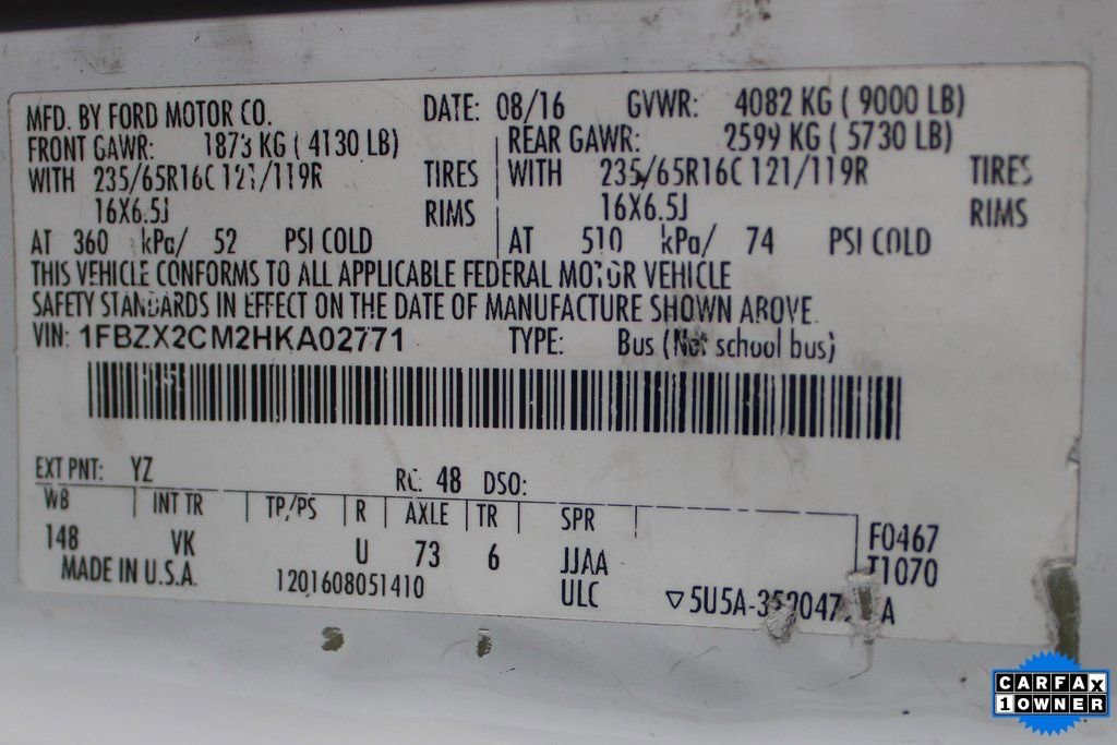 Used 2017 Ford Transit 350 XL RWD image 38