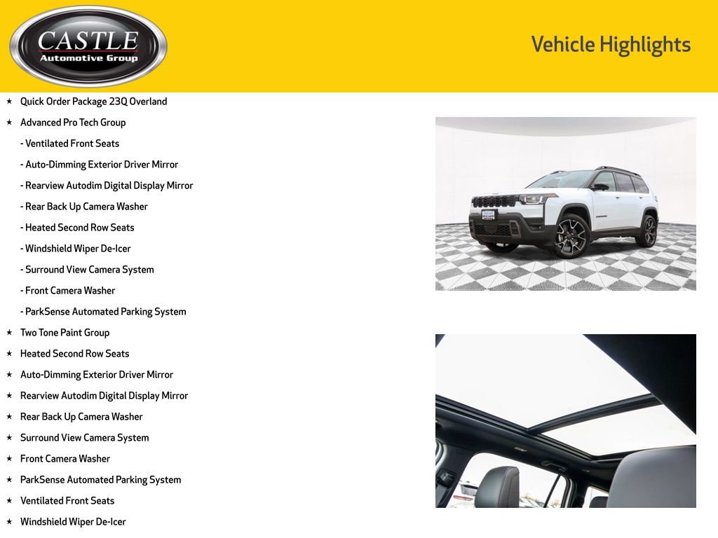 New 2026 Jeep Cherokee Overland w/ Advanced Pro Tech Group image 3