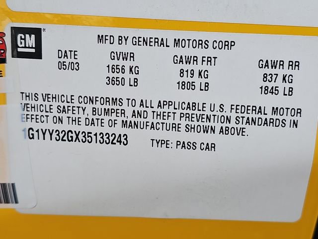 Used 2003 Chevrolet Corvette Convertible w/ Preferred Equipment Group1 image 28