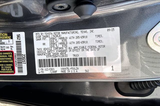 Used 2026 Toyota Tundra TRD Pro image 14