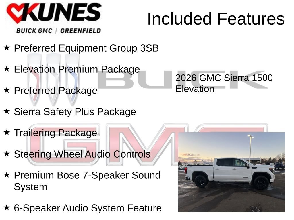 New 2026 GMC Sierra 1500 Elevation w/ Elevation Premium Package AWD/4WD image 3