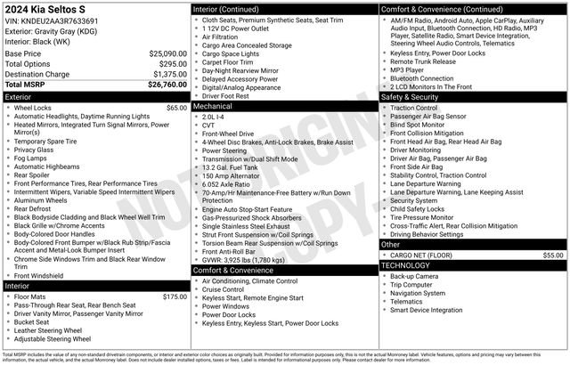 Used 2024 Kia Seltos S image 9