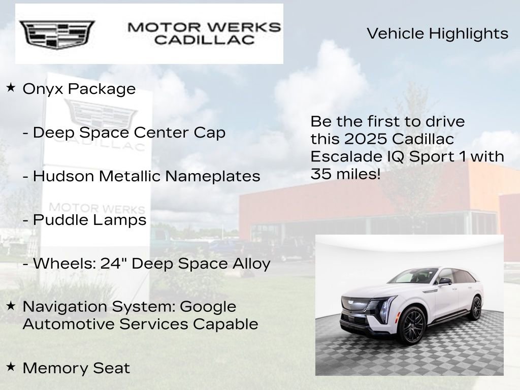 New 2025 Cadillac Escalade IQ Sport 1 w/ LPO, ONYX Package image 6