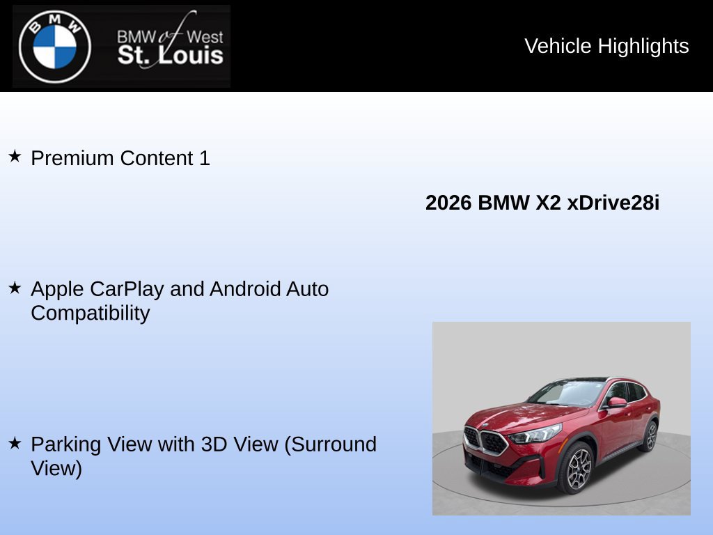 Used 2026 BMW X2 xDrive28i w/ Technology Package AWD/4WD image 24