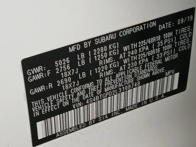 Used 2020 Subaru Outback Touring XT image 20