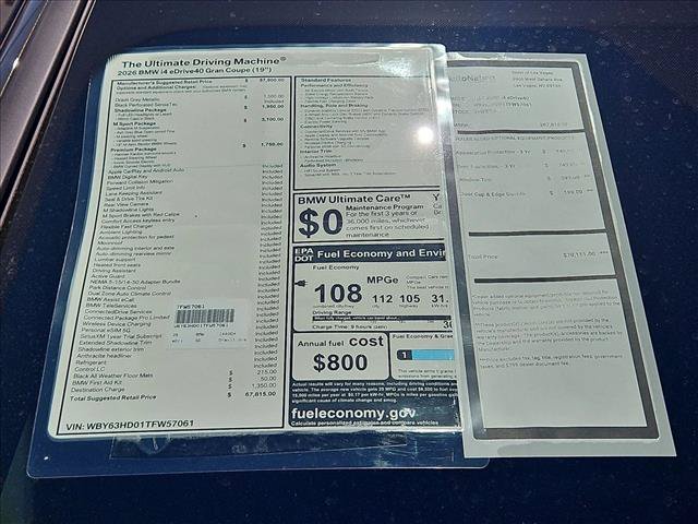 New 2026 BMW i4 eDrive40 w/ M Sport Package RWD image 18