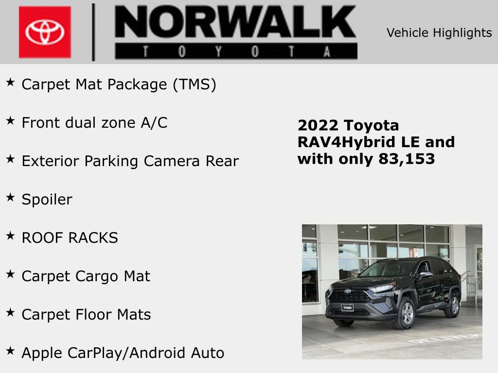 Certified 2022 Toyota RAV4 LE AWD/4WD image 10