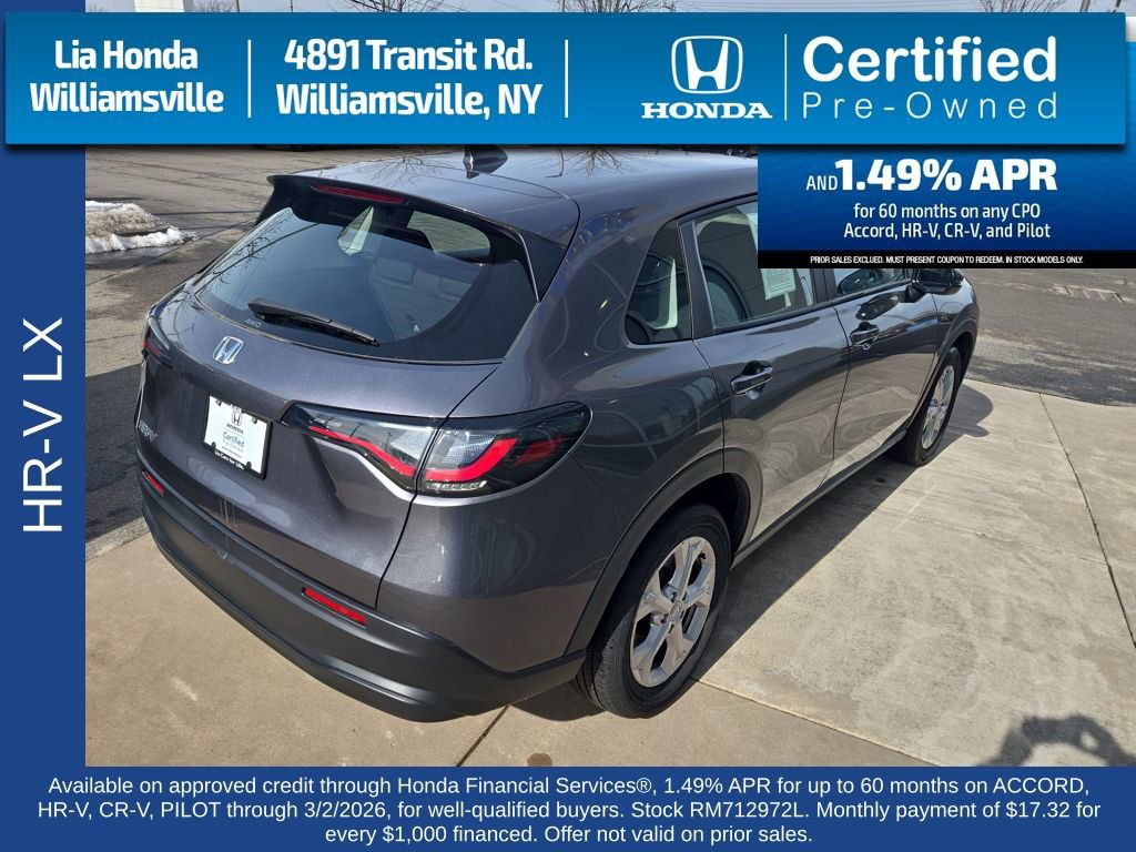 Certified 2024 Honda HR-V LX image 3