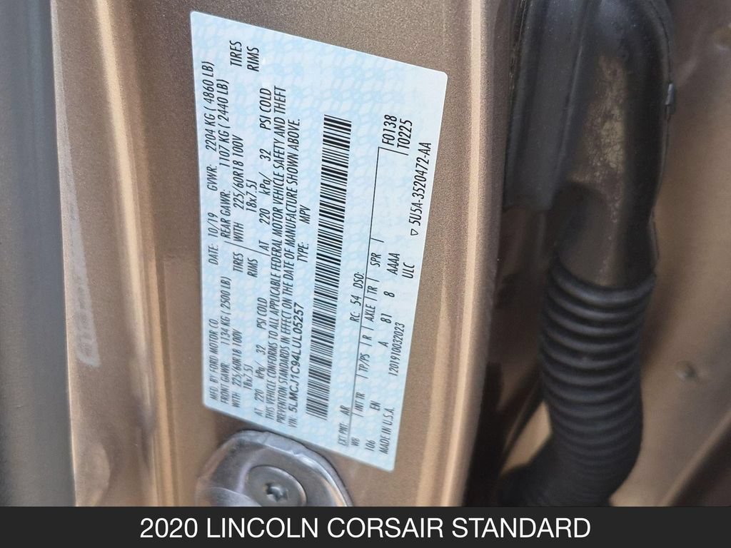 Used 2020 Lincoln Corsair FWD w/ Equipment Group 101A image 26
