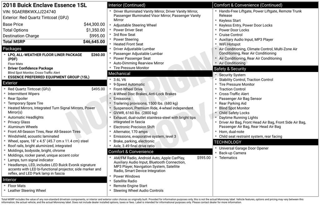 Used 2018 Buick Enclave Essence image 50