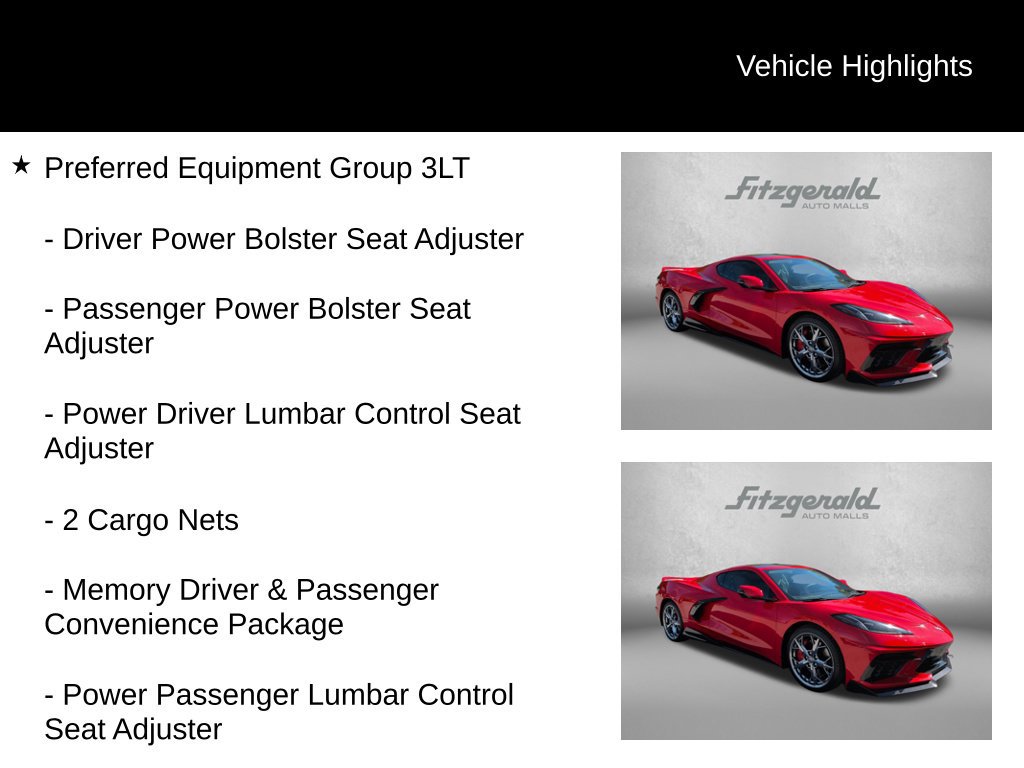 Used 2022 Chevrolet Corvette Stingray Premium Cpe w/ Z51 Performance Package RWD image 7