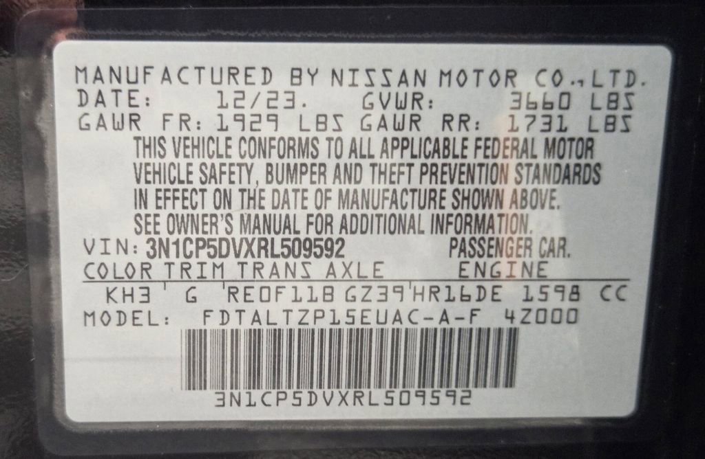 Used 2024 Nissan Kicks SR FWD image 33