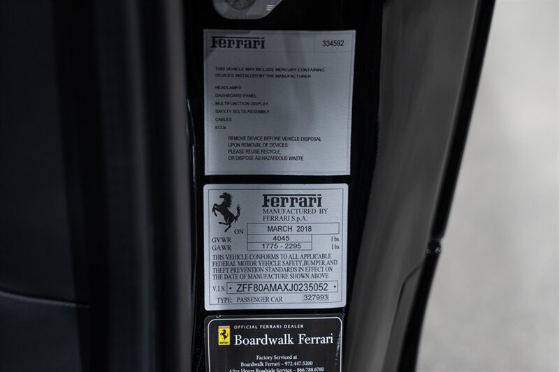 Used 2018 Ferrari 488 Spider RWD image 32