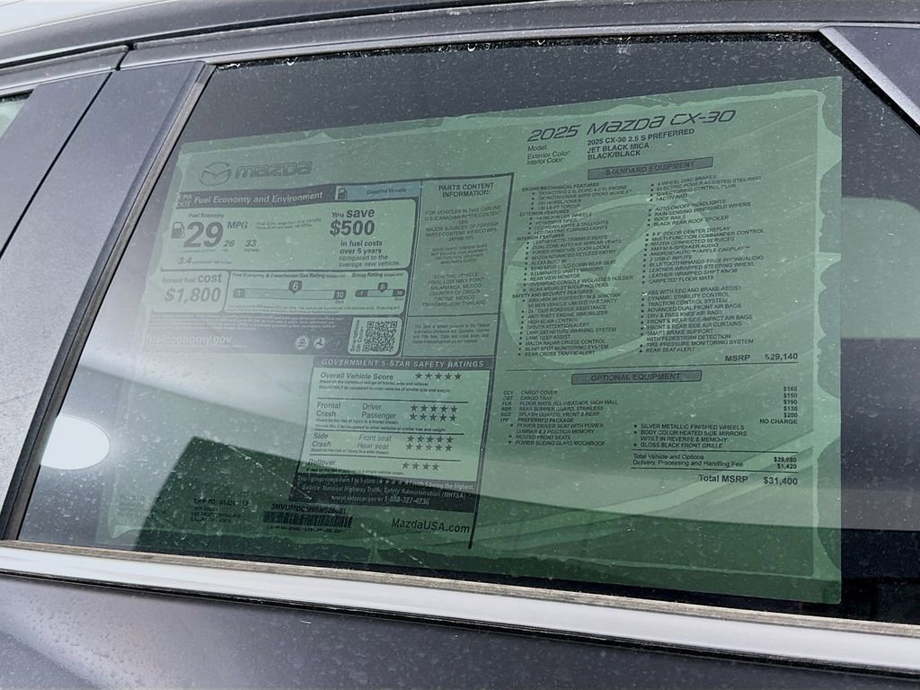 New 2025 MAZDA CX-30 AWD 2.5 S w/ Preferred Package image 12