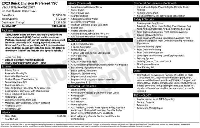 Used 2023 Buick Envision Preferred image 6