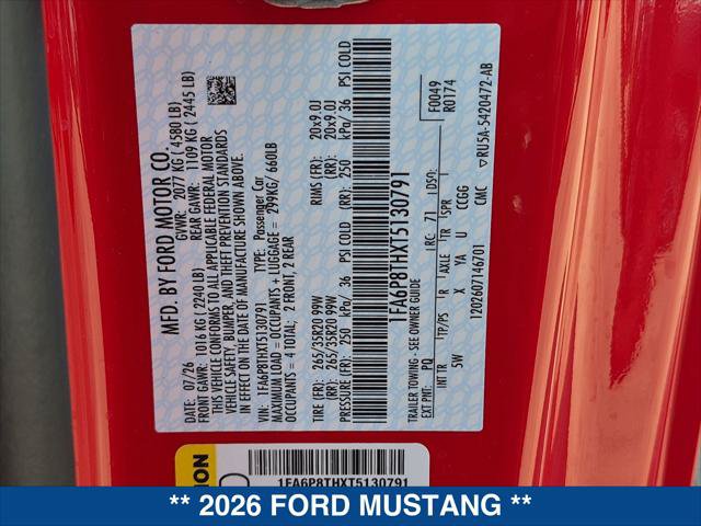 New 2026 Ford Mustang Premium RWD image 21