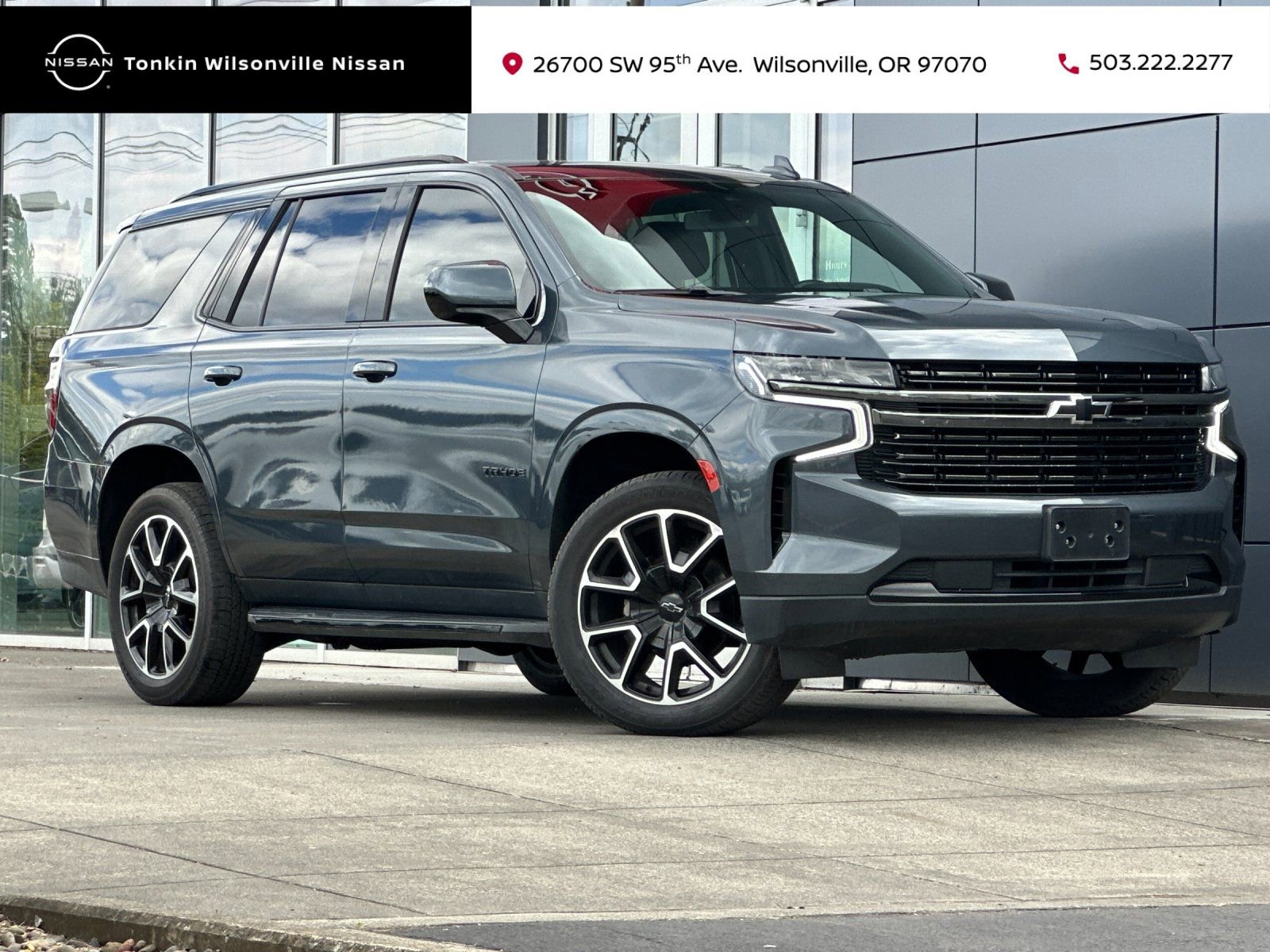 Used 2021 Chevrolet Tahoe RST w/ Rear Media and Nav Package AWD/4WD image 1