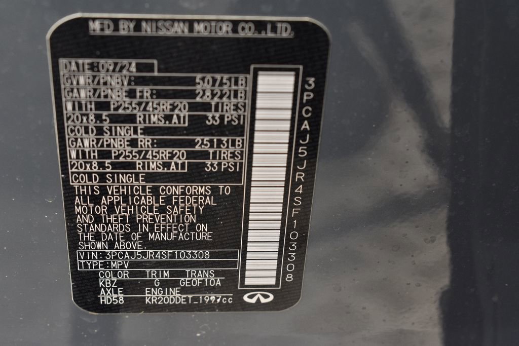 Certified 2025 INFINITI QX55 Luxe w/ Cargo Package image 41