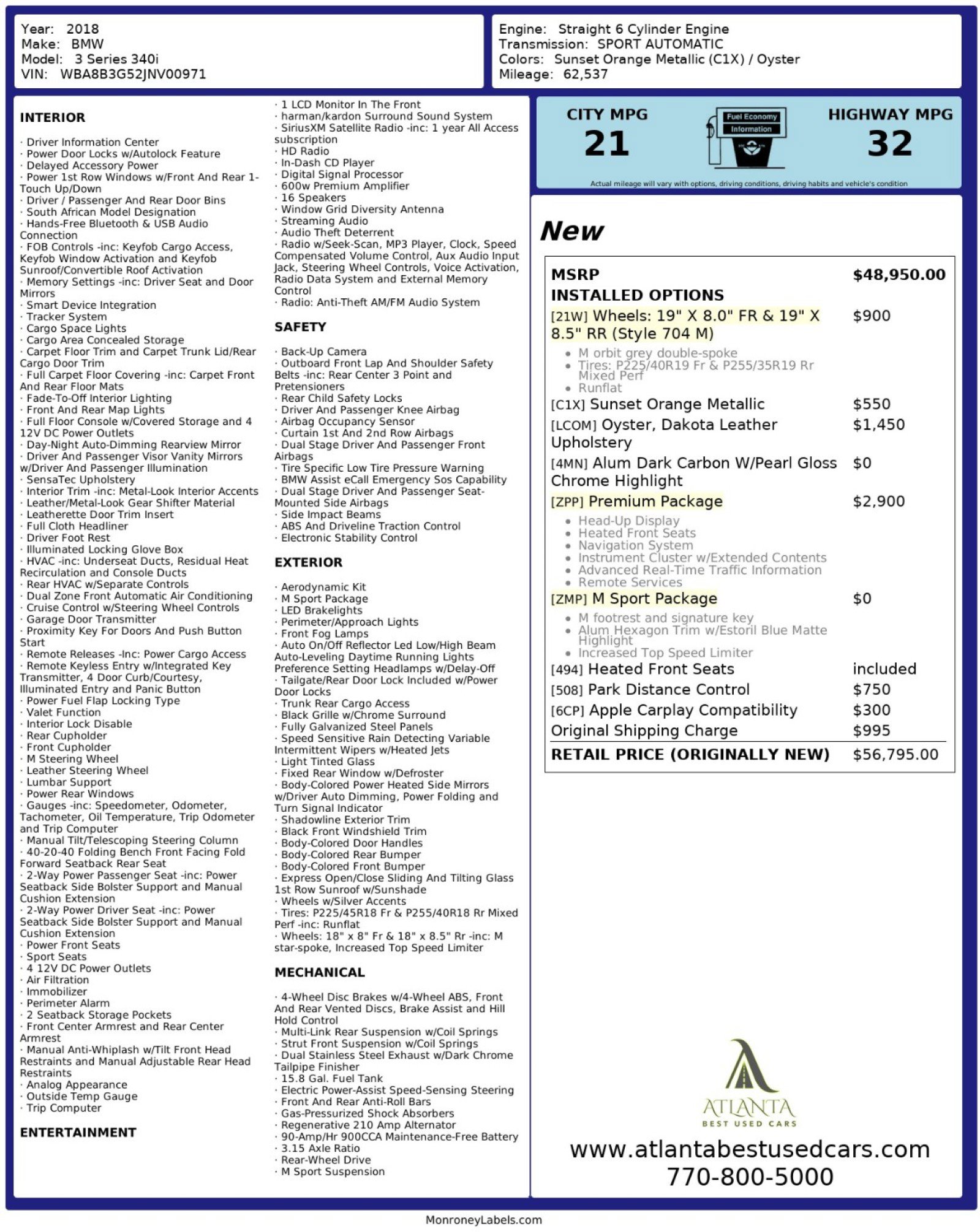 Used 2018 BMW 340i Sedan image 54