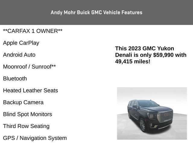 Used 2023 GMC Yukon Denali w/ Denali Reserve Package AWD/4WD image 4