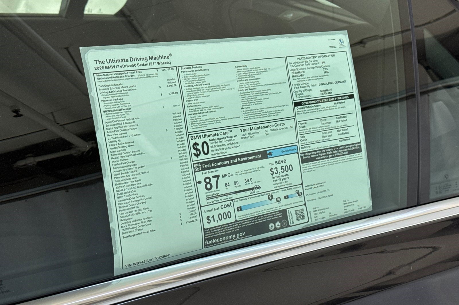 Used 2026 BMW i7 eDrive50 RWD image 29