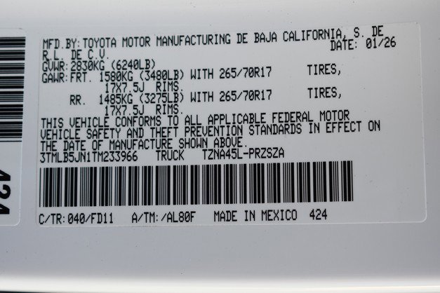New 2026 Toyota Tacoma TRD Off-Road image 15
