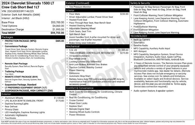 Used 2024 Chevrolet Silverado 1500 LT w/ Protection Package AWD/4WD image 5