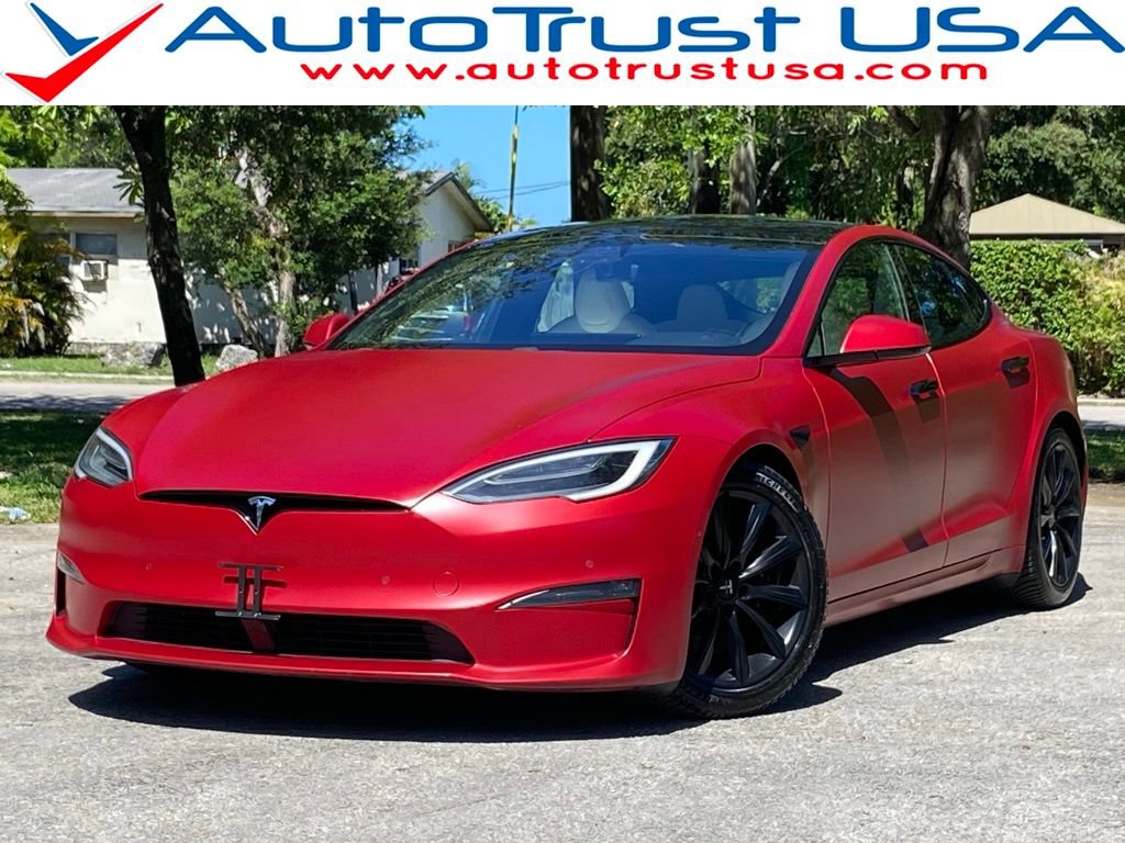 Used 2021 Tesla Model S Long Range AWD/4WD image 1