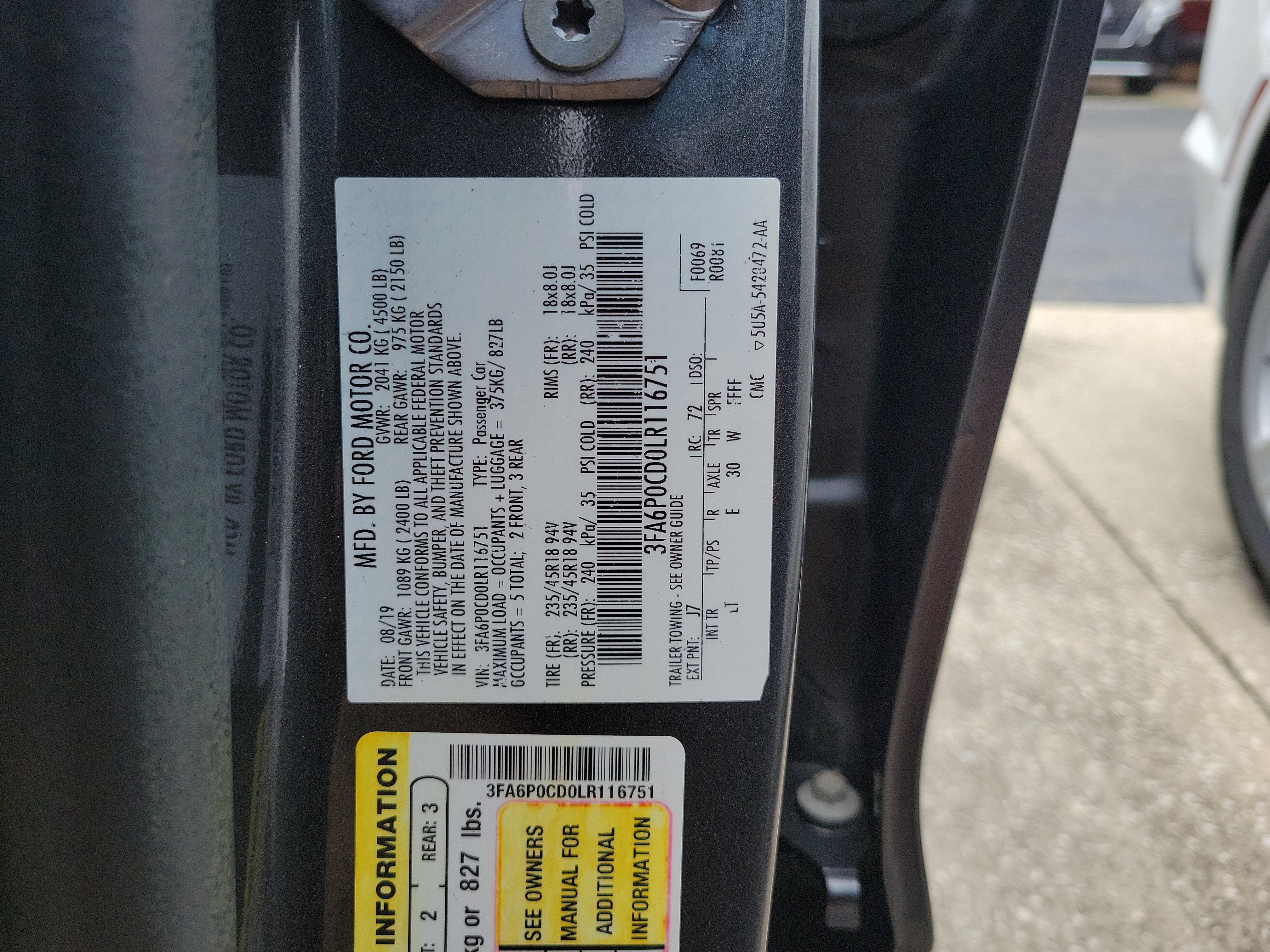 Used 2020 Ford Fusion SEL FWD image 30