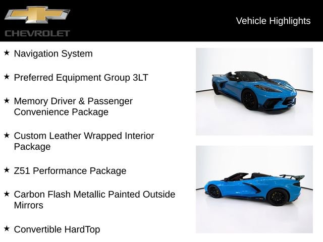 Used 2022 Chevrolet Corvette Stingray Premium Conv w/ Z51 Performance Package image 5