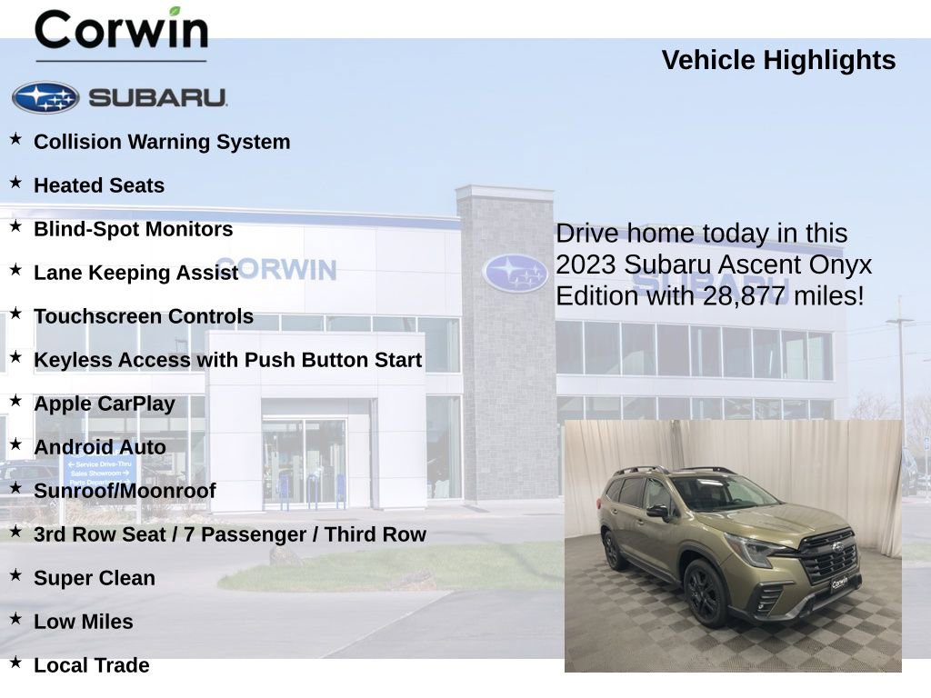 Used 2023 Subaru Ascent Onyx Edition image 6