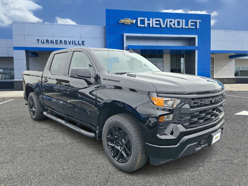 New 2026 Chevrolet Silverado 1500 Custom w/ Turbomax Blackout Package AWD/4WD image 2
