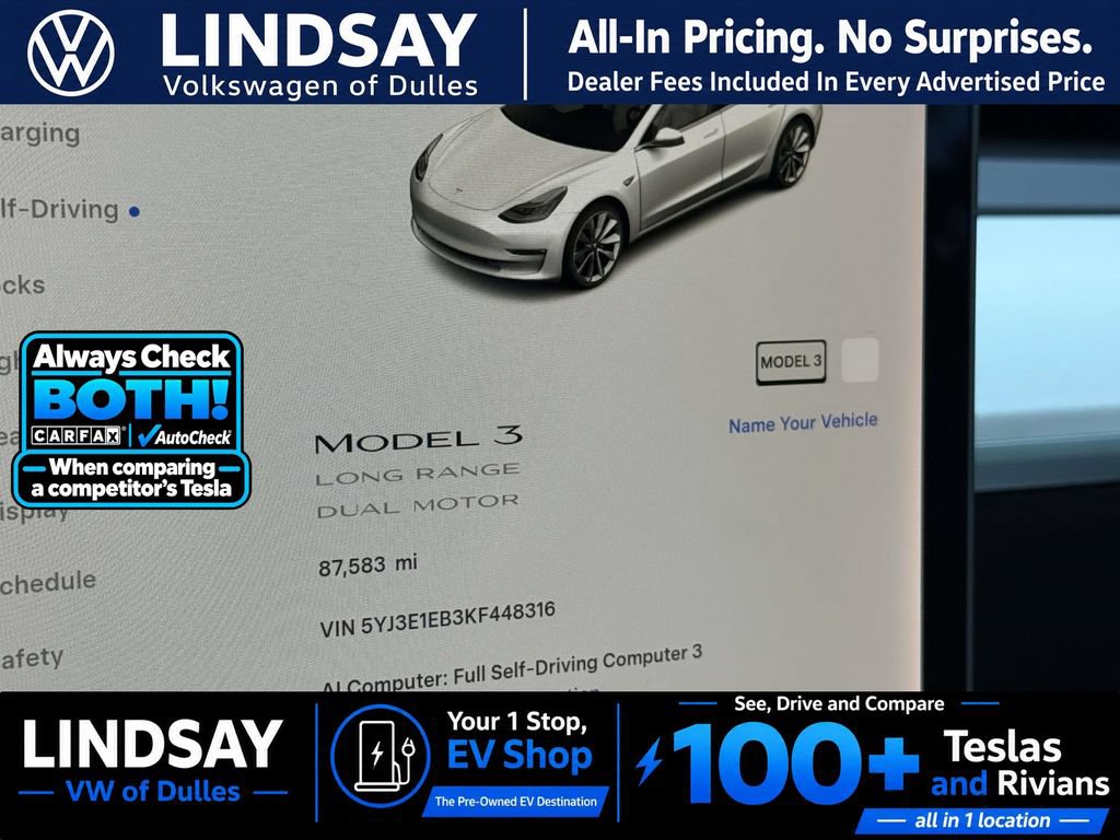 Used 2019 Tesla Model 3 Performance AWD/4WD image 19