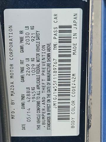 Used 2015 MAZDA MAZDA6 Grand Touring image 14