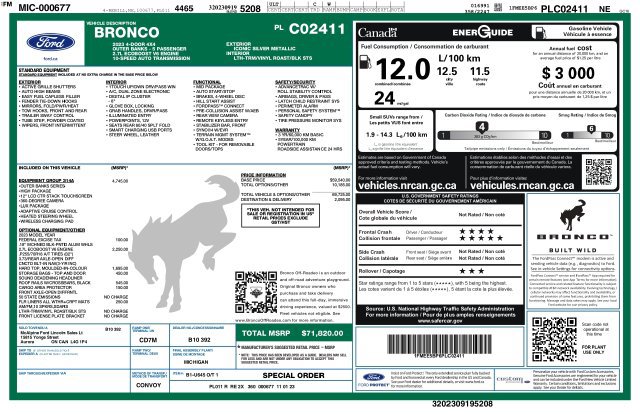 Used 2023 Ford Bronco Outer Banks AWD/4WD image 2