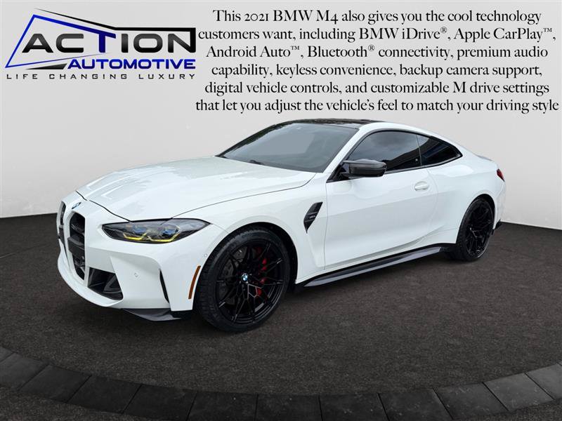 Used 2021 BMW M4 Coupe w/ M Carbon Exterior Package RWD image 4