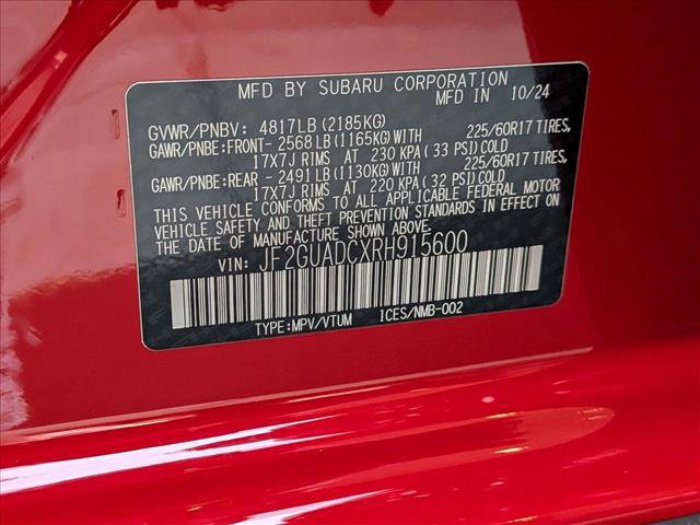 Used 2024 Subaru Crosstrek 2.0i Premium AWD/4WD image 24