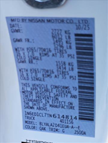 New 2026 Nissan Frontier S image 16